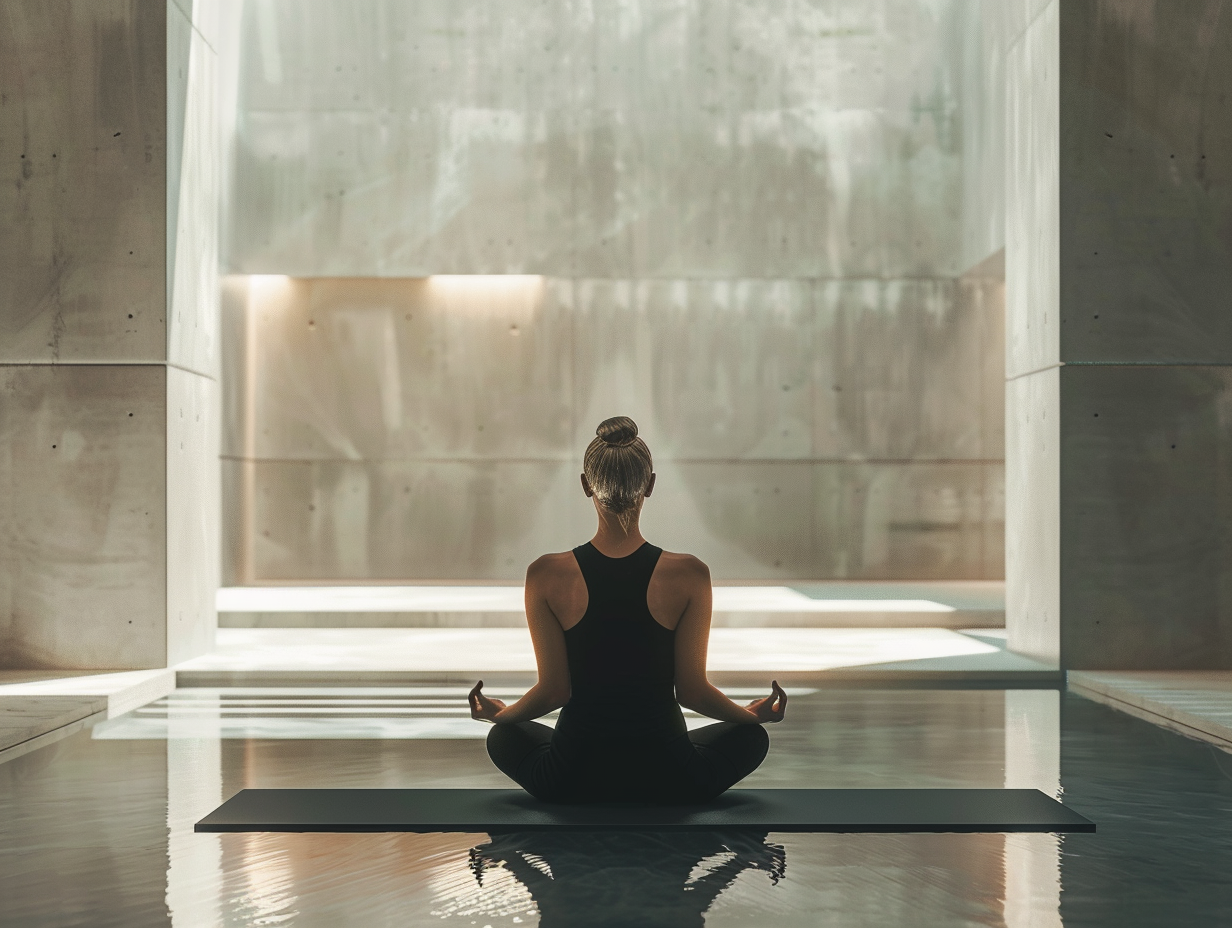 Група людей різного віку практикує йогу в студії